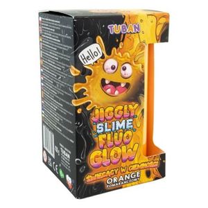 Set DIY experimente JIGGLY SLIME FLUO GLOW , PORTOCALIU 430 g imagine