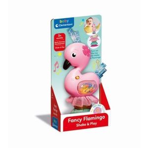 Clementoni - Zornaitoare interactiva flamingo cu melodii ce contribuie la dezvoltarea multisenzoriala imagine