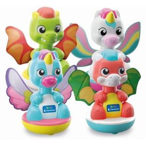 Clementoni - Jucarie apasa si se invarte diverse modele unicorn si dragon imagine