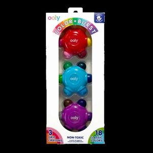 Set creioane cerate multicolore , set de 3 18 culori Grip Crayons imagine