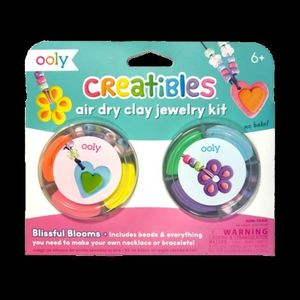 Kit DIY bijuterii Creatibles Flori Fermecate- plastilina cu uscare la aer - set de 6 culori si accesorii imagine