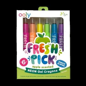 Creioane parfumate Fresh Pick, Apple (Set de 6) imagine