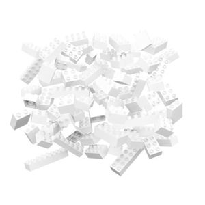 Blocuri de constructie albe Hubelino (60 piese) imagine