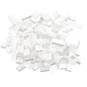 Blocuri de constructie albe Hubelino (120 piese) imagine