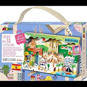 Kit DIY - Creaza Peisaj Urban 3D din lemn - Barcelona imagine