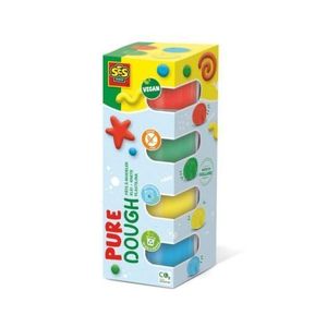 Plastilina colorata vegana pentru copii SES Pure 4 x 90 gr imagine