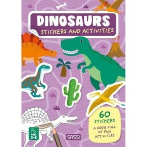 Carte de activitati cu abtibilduri - dinozauri imagine