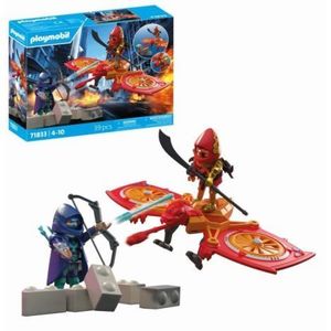 Playmobil - Jucarie de rol Lupta eroului cu drona si maleficul Ninja imagine