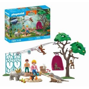Playmobil - Jucarie de rol Petrecerea aniversara a animalelor imagine