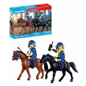 Playmobil - Jucarie de rol Echipaj de politie calare imagine