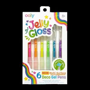 Set 6 Pixuri Gel Neon Multisuprafata Jelly Gloss , Culori Vibrante imagine