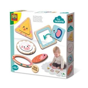 Puzzle din lemn - Doua forme imagine