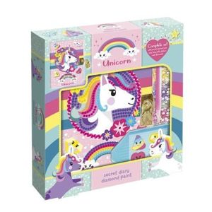 Set creativ Jurnalul meu cu unicorni si diamante imagine
