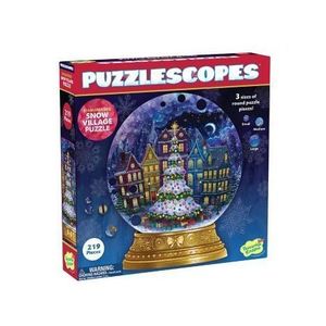 Puzzle circular, Globul de iarna - Magia Craciunului imagine