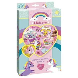 Set creativ DIY cu diamante - unicorni cu slipici imagine