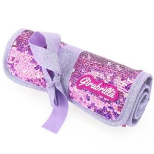 Penar rulabil Girabrilla , cu paiete reversibile si set 12 pixuri gel + 6 markere duble imagine