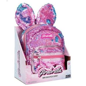 Ghiozdan Girabrilla Bunny , model Iepuras cu paiete reversibile imagine