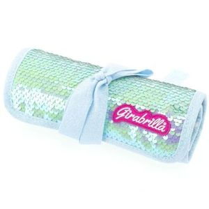 Penar rulabil Girabrilla , cu paiete reversibile si set 12 pixuri gel + 6 markere duble imagine