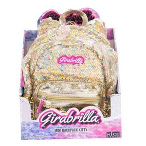 Rucsac mini Girabrilla Kitty , model Pisicuta cu paiete reversibile imagine