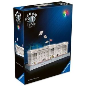 Ravensburger - Puzzle 3D iconic Palatul Buckingham cu LED 216 piese model de colectie in miniatura imagine
