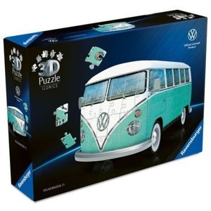 Ravensburger - Puzzle 3D iconic Volkswagen T1 162 piese model de colectie imagine