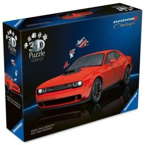 Ravensburger - Puzzle 3D iconic Dodge Challenger R/T Scat Pack Widebody 108 piese model de colectie imagine