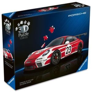 Ravensburger - Puzzle 3D iconic Porsche 911 GT3 Cup Salzburger Design 108 piese model de colectie imagine