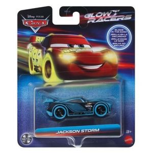 Cars Glow Racers Masinuta Metalica Jackson Storm 1: 55 imagine