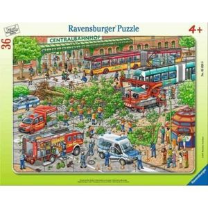 Ravensburger - Puzzle rama copac cazut pe sosea 36 piese imagine