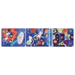 Puzzle pentru copii Aventura in Spatiu (3 in 1) si joc storytelling imagine