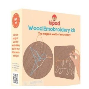 Set de broderie din lemn - Animale Kipod imagine