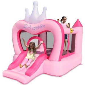 Spatiu de joaca gonflabil Castel printese, cu loc de joaca si tobogan, Happy Hop 9773 imagine