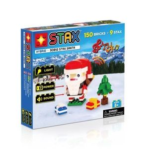 Set de construit de jucarie STAX, cu Mos Craciun, sunete si lumini imagine