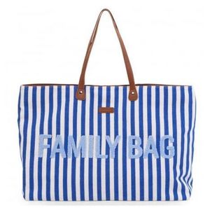 Geanta Childhome Family Bag Albastru Alb imagine