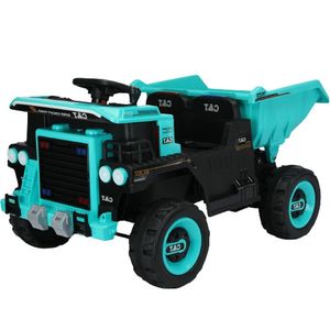 Basculanta electrica pentru 2 copii, Kinderauto BJDQ818 120W 12V 10Ah PREMIUM, culoare Turquoise imagine