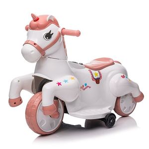 Tricicleta electrica pentru fetite, Kinderauto Poney 40W 6V, culoare Roz pal imagine