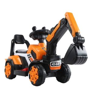 Mini excavator electric Kinderauto BJXZ219 35W 6V, cu incarcator electric, galben imagine