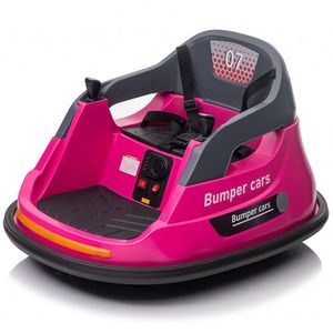 Masinuta busitoare cu telecomanda, Kinderauto Bumper, 70W 12V, culoare roz imagine