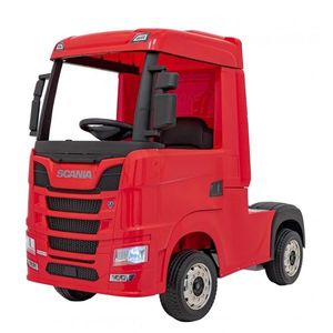 Camion electric pentru copii SCANIA R-SERIES 4x4 180W 12V 14Ah PREMIUM, rosu imagine