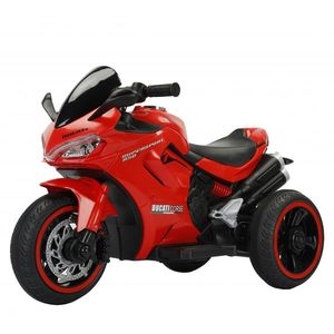 Motocicleta electrica cu 3 roti, pentru copii 2-5 ani, Kinderauto SuperSpeed, 70W, 12V 7Ah, rosie imagine