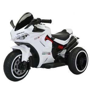 Motocicleta electrica cu 3 roti, Kinderauto SuperSpeed, 70W, 12V 7Ah, Alba imagine