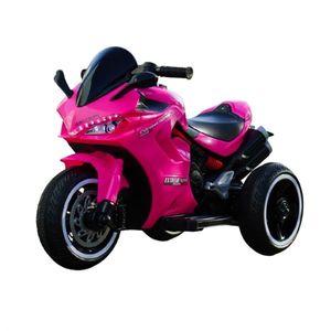 Motocicleta electrica pentru copii 2-5 ani, cu 3 roti, Kinderauto SuperSpeed, 70W, 12V 7Ah, Roz imagine