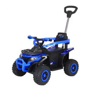 ATV electric cu maner 4 in 1, Kinderauto Hercules 35W 6V, telecomanda, echipare premium, albastru imagine