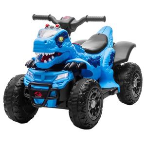 Atv Dinozaur electric pentru copii, Kinderauto T-REX 35W 6V, cu telecomanda inclusa, premium, Albastru imagine