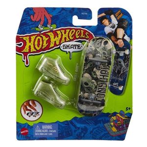 Set mini placa skateboard cu pantofi, Hot Wheels, HGT66 imagine