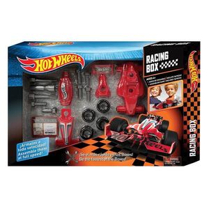 Set de asamblare masinuta, Racing Box, Hot Wheels, 18 piese, HW223 imagine