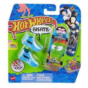 Set mini placa skateboard cu pantofi, Hot Wheels, Food Style, HVJ83 imagine