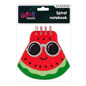 Caiet cu spirala, Starpak, Watermelon, 14.5 x 13 cm imagine
