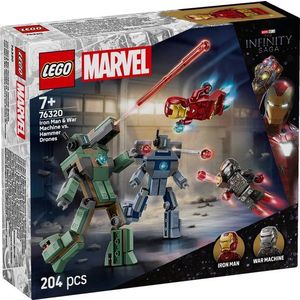 LEGO® Super Heroes - Iron Man si War Machine vs dronele Hammer (76320) imagine