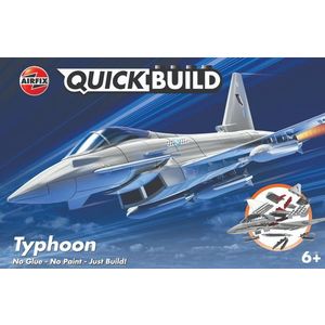Set de constructie, Airfix, Quickbuild Eurofighter Typhoon, 27 piese imagine